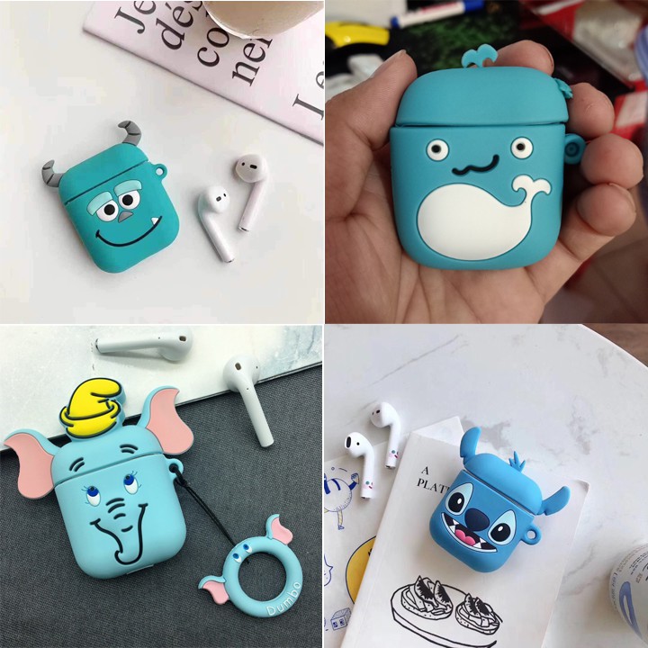 Case airpods bảo vệ tai nghe bluetooth airpod - Vỏ bảo vệ bao đựng tai nghe airpods 1/ 2/ inpods 12/ i12 silicon