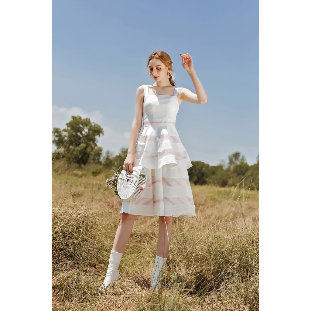 SÒ VINTAGE - FAY Đầm hai dây nhiều tầng