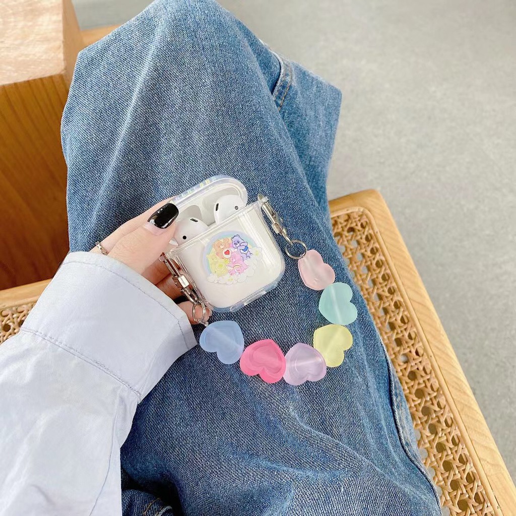 Vỏ Bảo Vệ Hộp Sạc Tai Nghe Airpods 1 / 2 / Pro Hình Gia Đình Gấu Kẹo Kiểu Nhật Hàn Dễ Thương | BigBuy360 - bigbuy360.vn