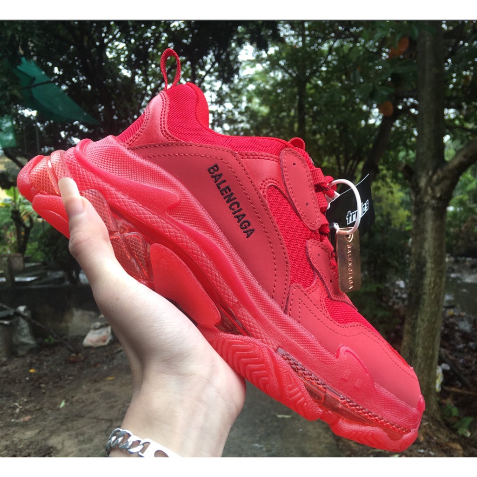 Giày sneaker BA LEN đế khí màu đỏ