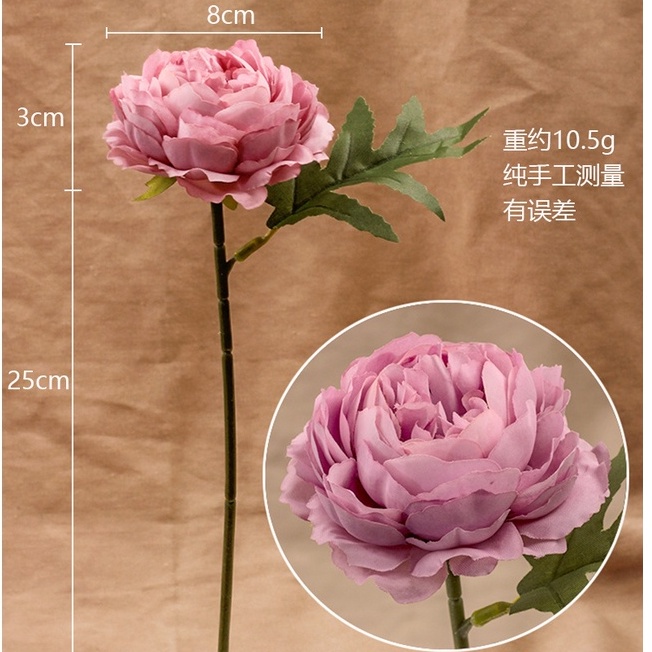 Hoa giả - Hoa Mẫu đơn giả - Lọ trang trí - Trang trí nội thất