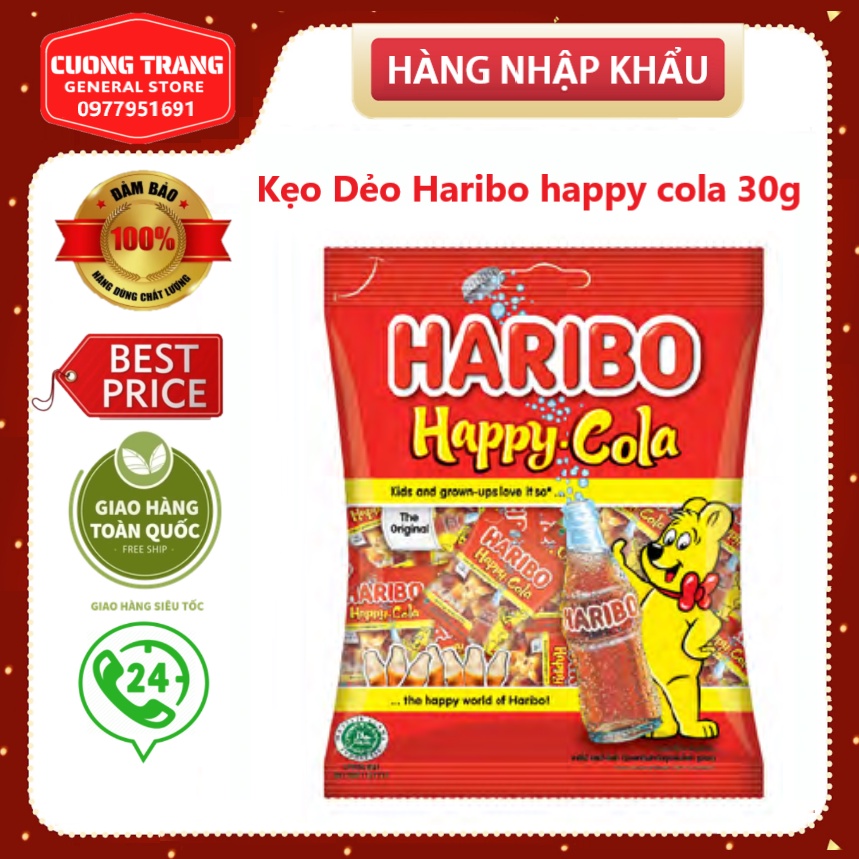 Kẹo Dẻo Haribo happy cola 30g