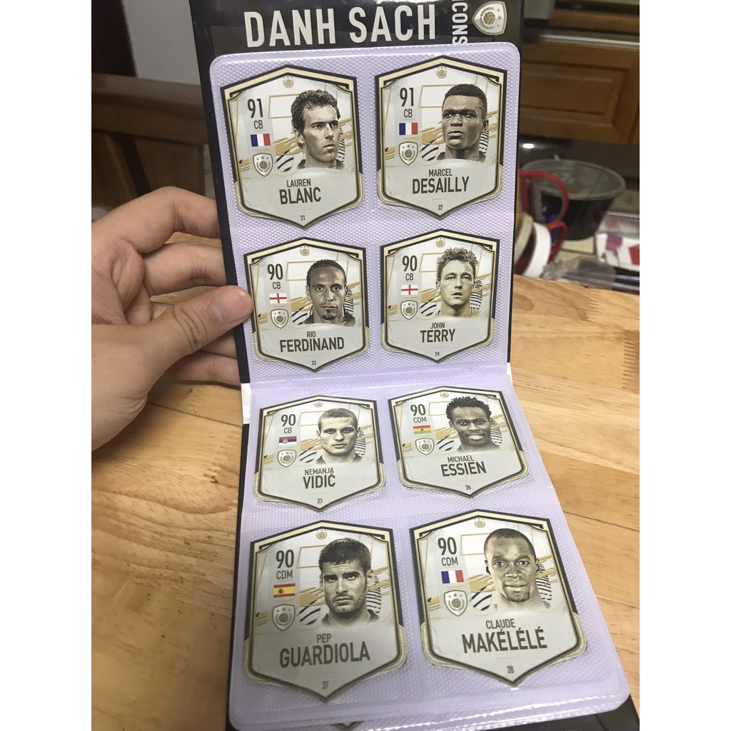 Bộ sưu tập Album 80 thẻ in FO4 ICON Match Attax