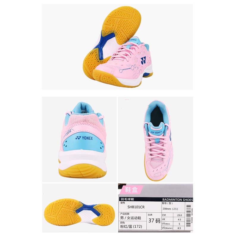 Giày Cầu Lông Yonex Hồng ( SHB101CR ) Chính Hãng - Đế Cao Su Chống Trơn - Da Chống Bụi Bẩn