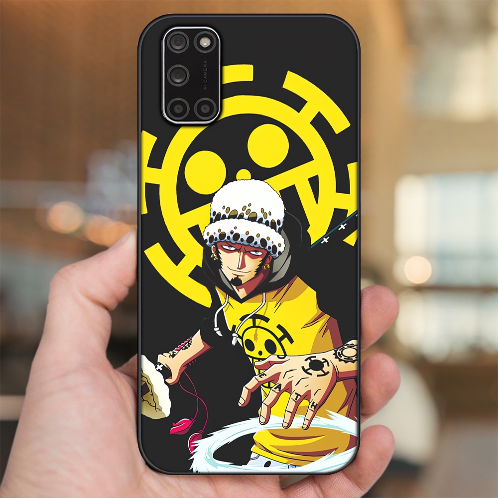 Ốp lưng Oppo A52, A92 viền đen in hình Law One Piece