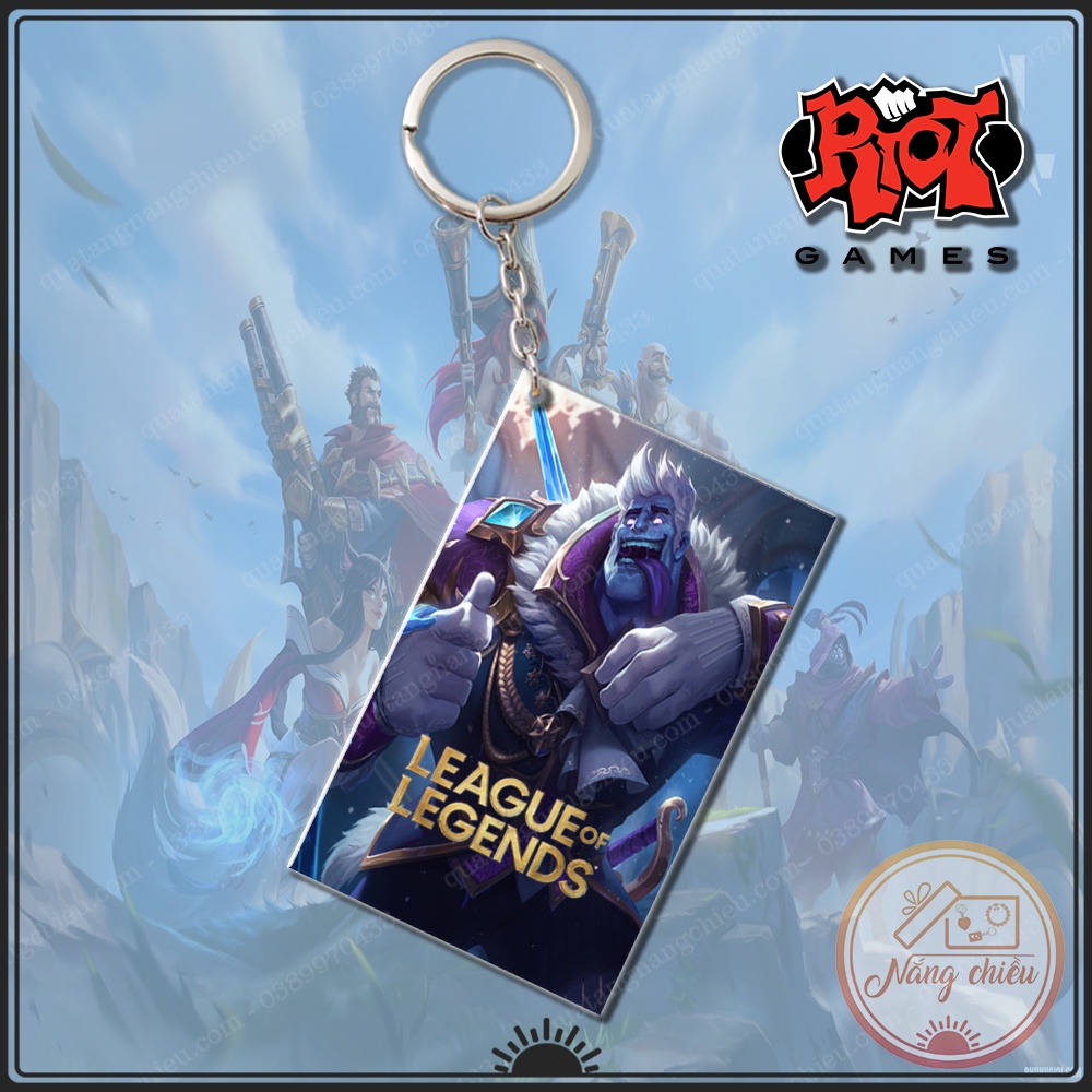 Móc Khóa Dày In Sắc Nét 2 Mặt thẻ game Liên Minh Huyền Thoại - League of Legends 2 ☘️Quà Tặng Nắng Chiều☘️