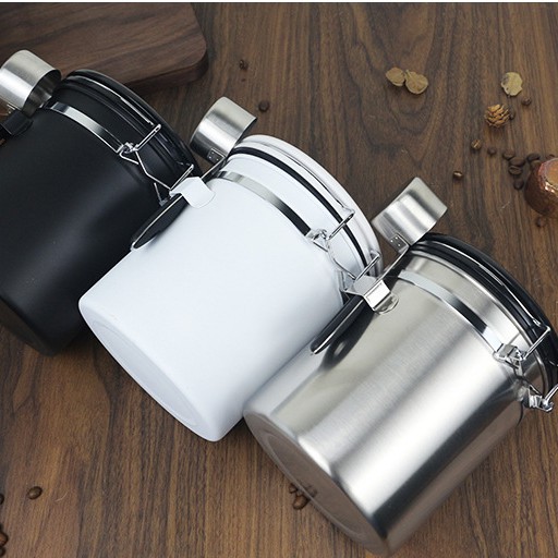 Hộp đựng cà phê chuyên dụng có theo dõi ngày lưu và van xả CO2 | BigBuy360 - bigbuy360.vn