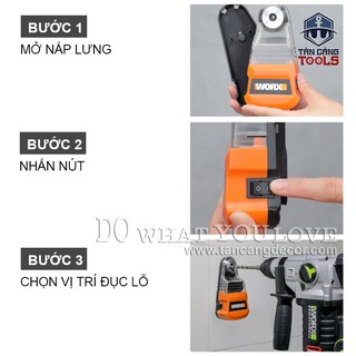 HỘP THU BỤI KHOAN WORX WA1601