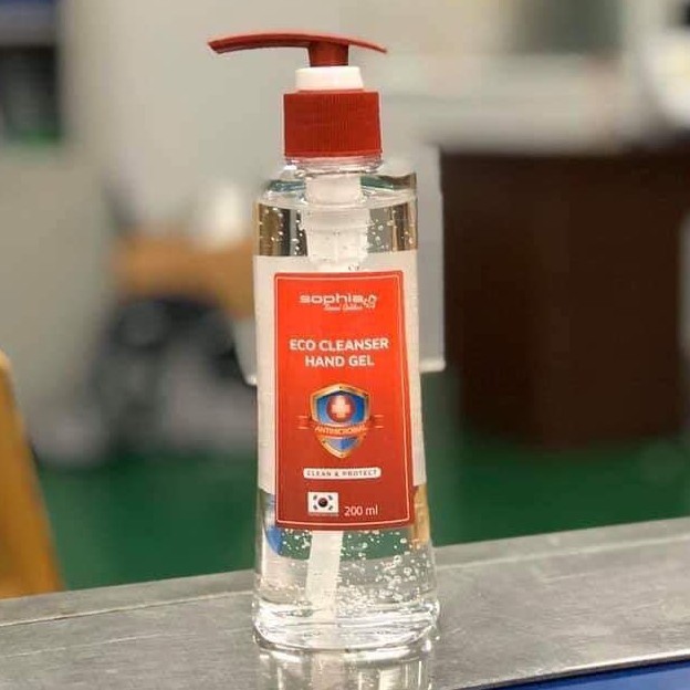 Gel rửa tay khô Eco Cleanser Hand Gel Sophia Seoul Golden 200ml | BigBuy360 - bigbuy360.vn