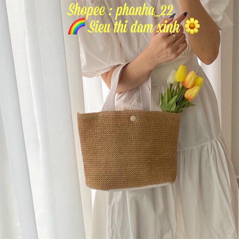 ✅TÚI CÓI VINTAGE ĐI DU LỊCH✅👉RẺ NHẤT SHOPEE👈 TÚI DU LỊCH SIÊU XINH SIÊU PHẨM CHỤP HÌNH SỐNG ẢO DU LỊCH HÈ 2021