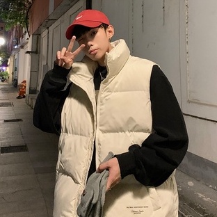 Áo khoác phao nam form rộn, áo gile phao nam thời trang mùa đông Unisex phong cách Hàn Quốc