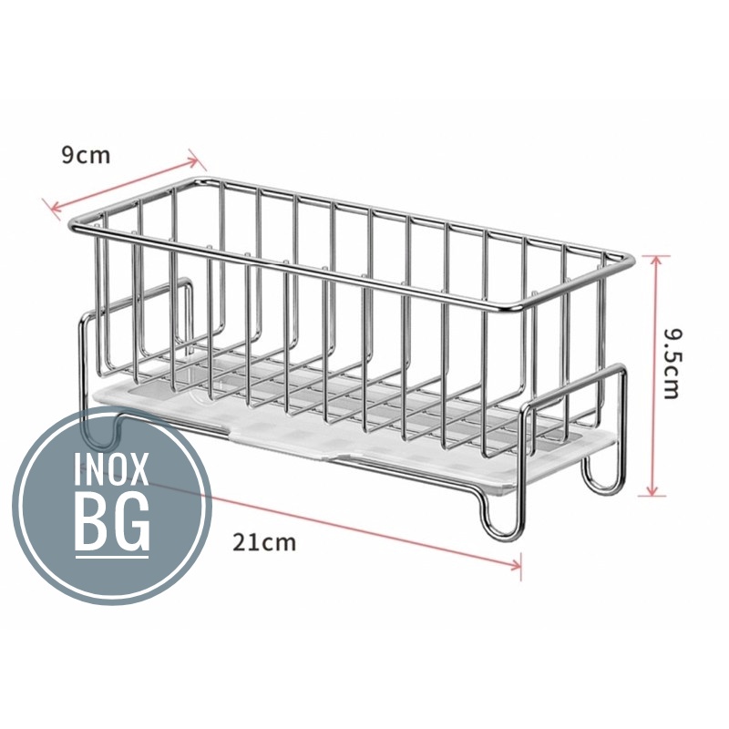 [SUS304]Kệ để đồ rửa bát nhà bếp inox 304 có khay hứng nước