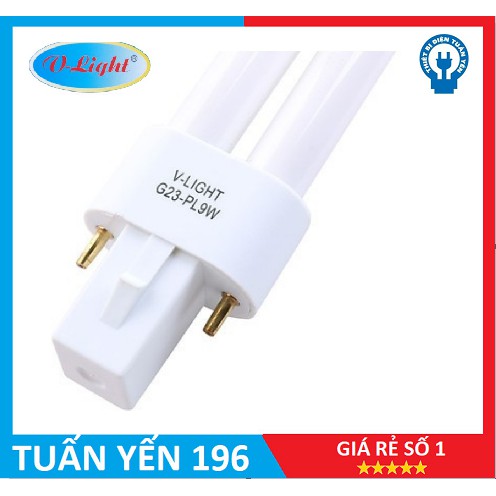 Bóng Đèn Compact V-Light PL 9W - Ánh sáng trắng-Vàng