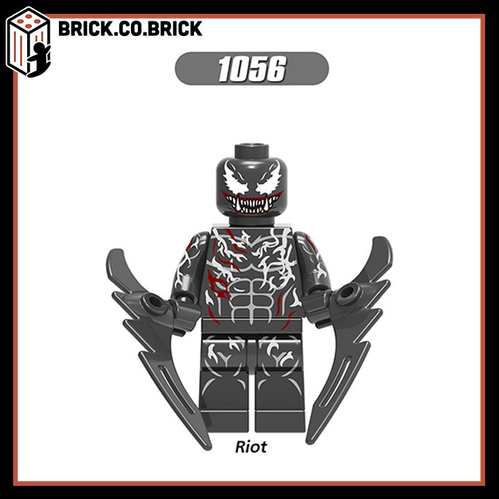 Lego Spider Man 2099 Riot Doctor Octopus mẫu cũ Mô hình Lắp ráp Super Hero Người Nhện Venom Carnage X0231