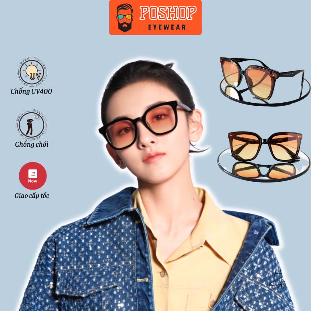 Kính râm nam nữ POSHOP  chống tia UV400 màu sắc  hot trend thời trang Hàn Quốc 5043
