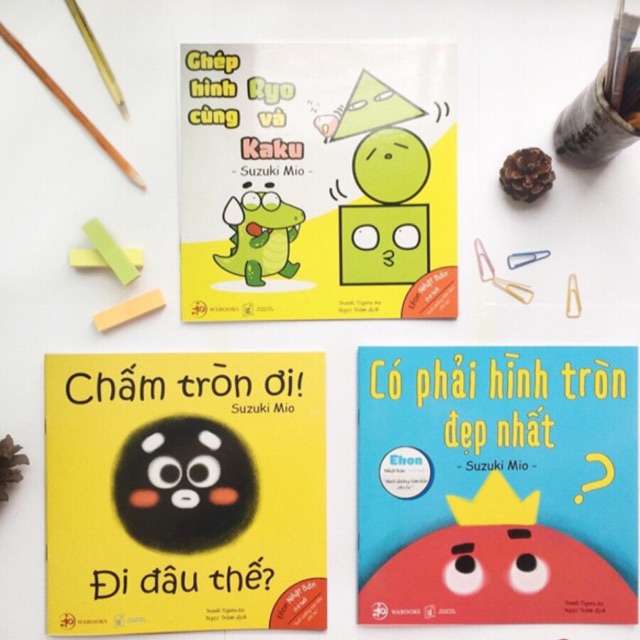 Sách - Combo ehon hình khối - Ehon Nhật Bản dành cho bé từ 0 - 6 tuổi