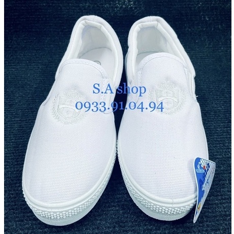 Giày thể thao xỏ/lười TRẮNG NAM ASIA