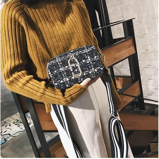 Túi hộp Tweed phong cách Hàn Quốc
