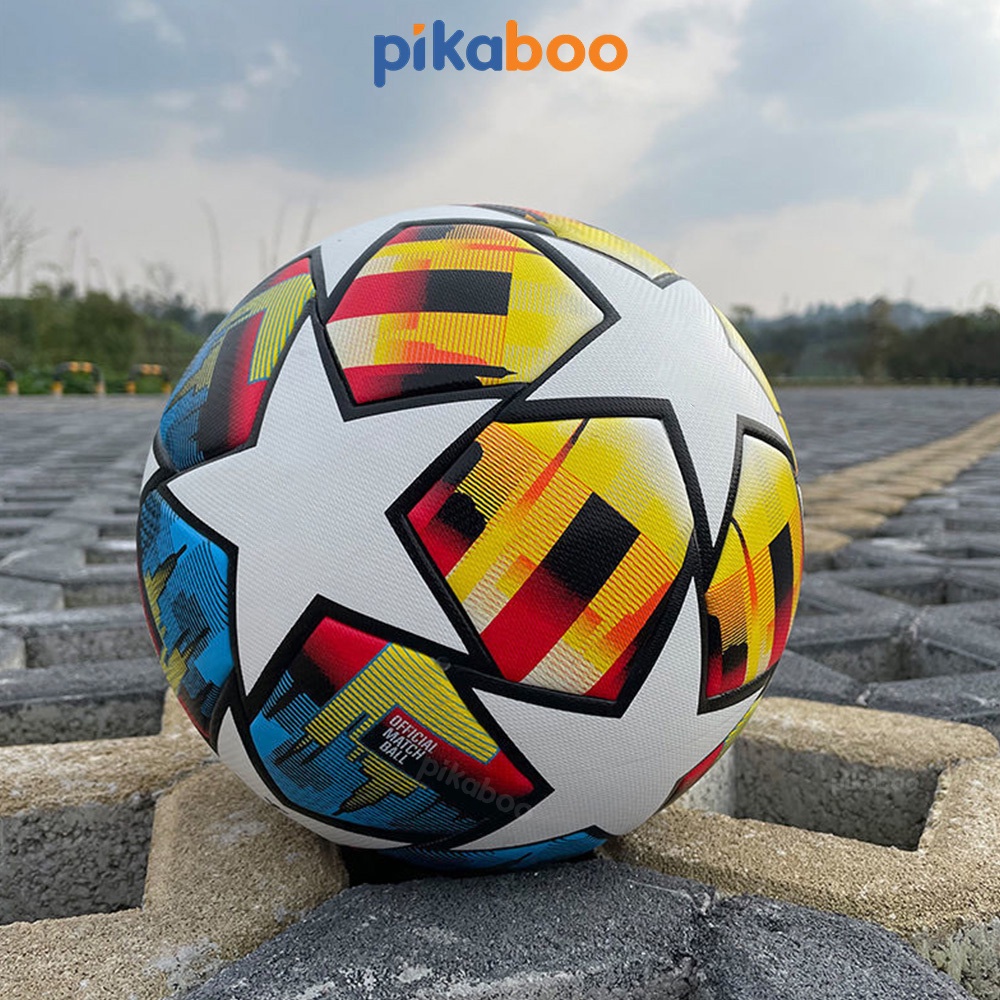 Quả bóng đá trẻ em size 3,4,5 trái banh đá bóng chất liệu da tổng hợp PU cao cấp Pikaboo