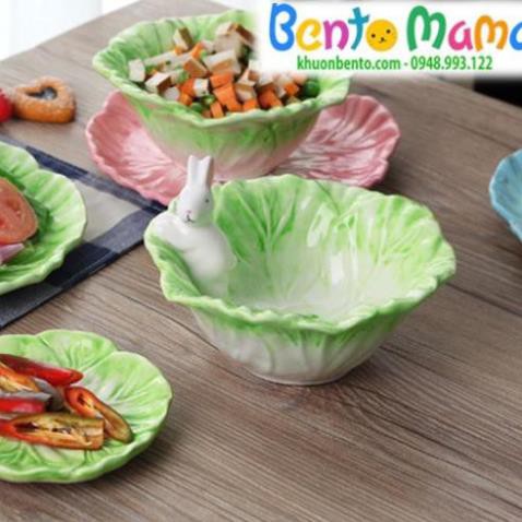 Bát/đĩa ăn dặm bắp cải thỏ - Cao cấp