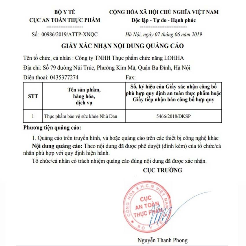 Nhũ Đan - Dành Cho Người U Xơ Tuyến Vú (Hộp 20 viên)
