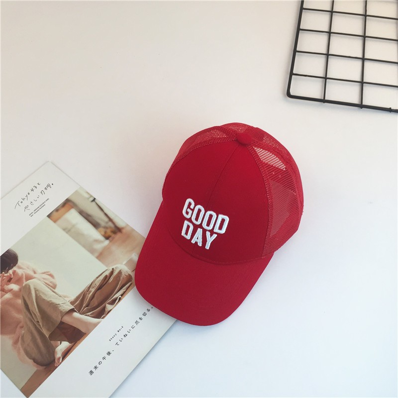 Mũ Chống Nắng Phối Lưới Phong Cách Hàn Quốc Dễ Thương Cho Bé