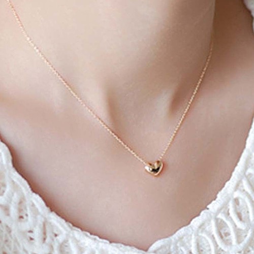 Dây Chuyền Nữ Mặt Trái Tim Nhỏ Đơn Giản và thanh lịch cho phái nữ