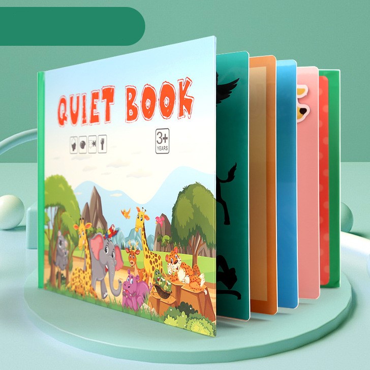[Hàng sẵn] Bộ sách Quiet Book Giáo Dục Sớm Cho Bé, Bộ Học Liệu Bóc Dán Nhiều Chủ Đề, Busy Board cho bé học dự thính