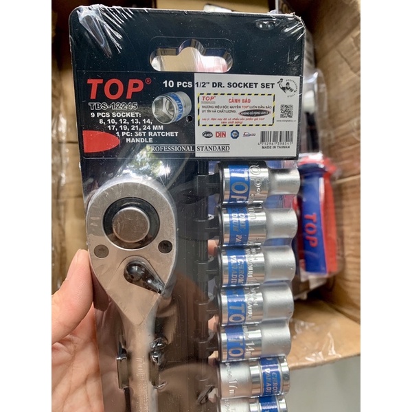 Bộ Tuýt 10 Món 1/2 Cần Tự Động TOP Chính Hãng Taiwan