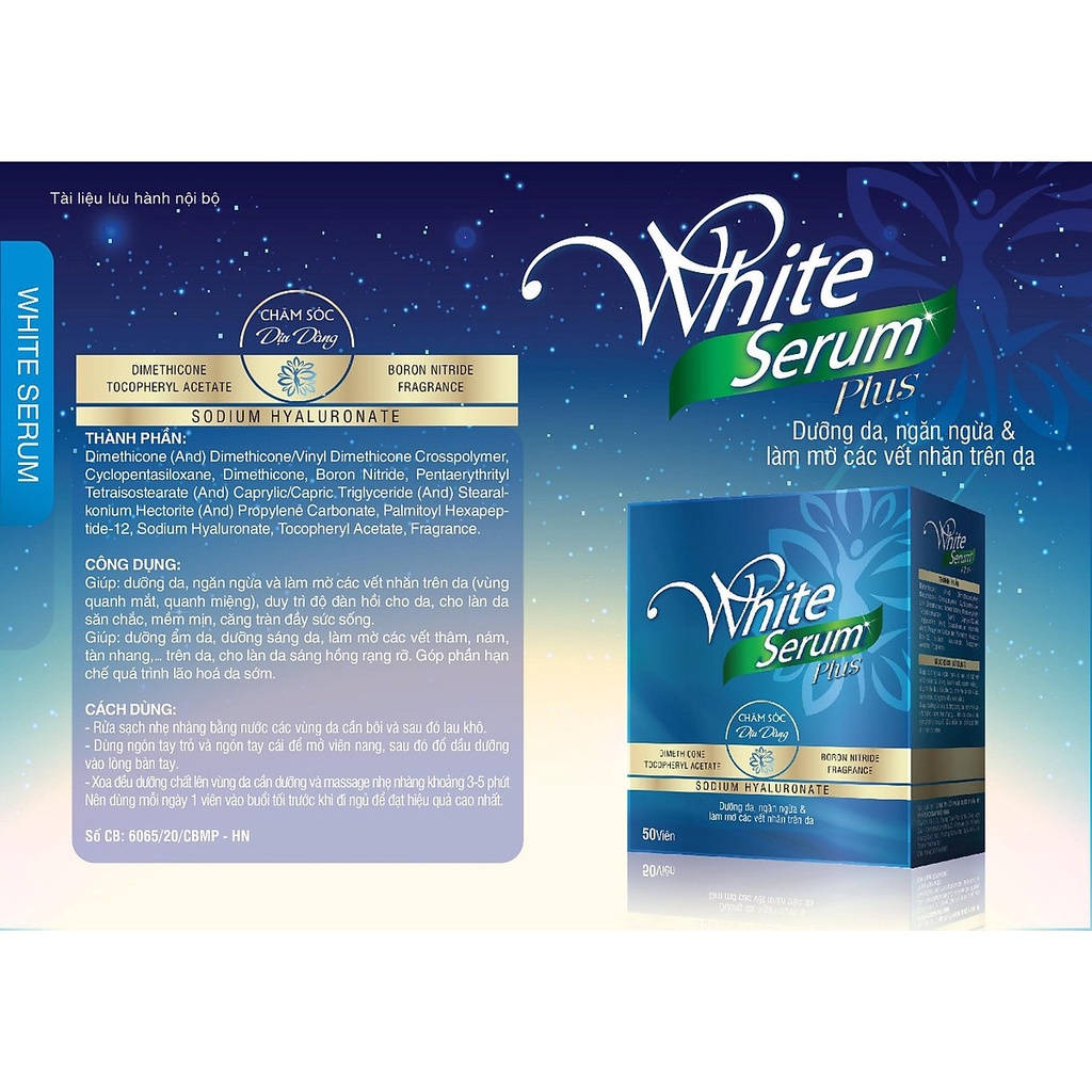 Viên Serum dưỡng da mặt White serum Plus