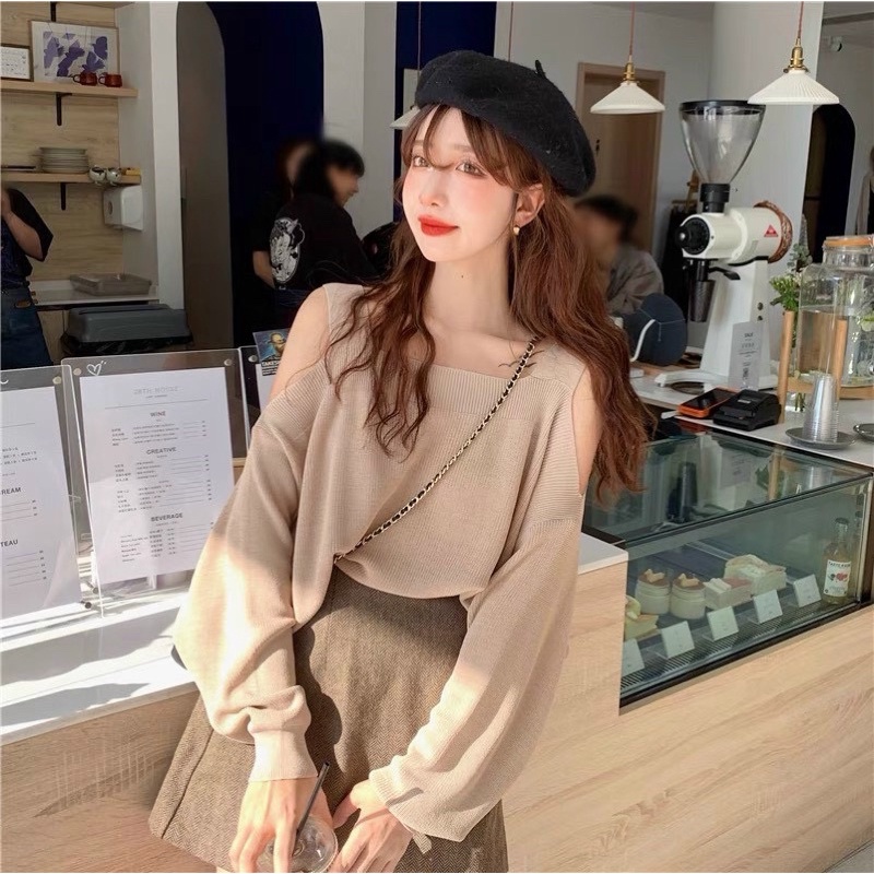 🆙🆙🆙 Set áo dây gân nâu