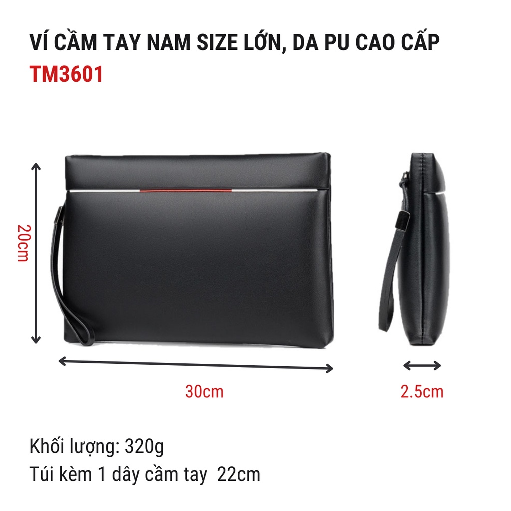 Ví Cầm Tay Túi Clutch Nam Da PU TM3601 Fiiago Shop