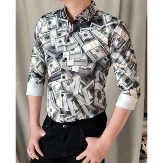Áo sơ mi hoạ tiết 3D