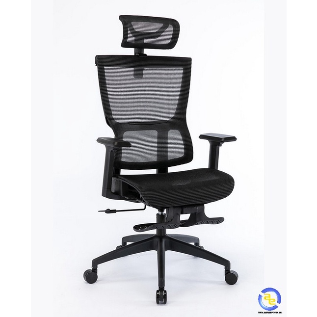 Ghế Công Thái Học WEC504, Chống Đau Mỏi Lưng Lưới Tựa Đầu Có Tựa Chân