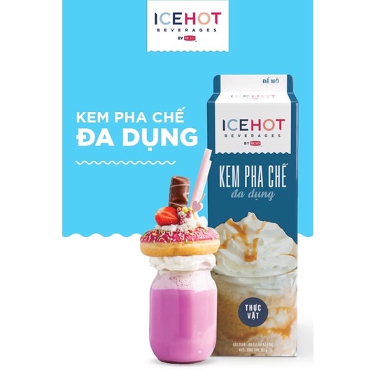 Kem Pha Chế Đa Dụng ICEHOT Kem Base hộp 907g