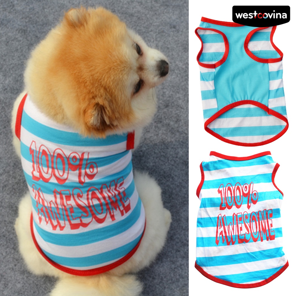 [Mới]♞Áo Kẻ Sọc Dễ Thương Cho Thú Cưng