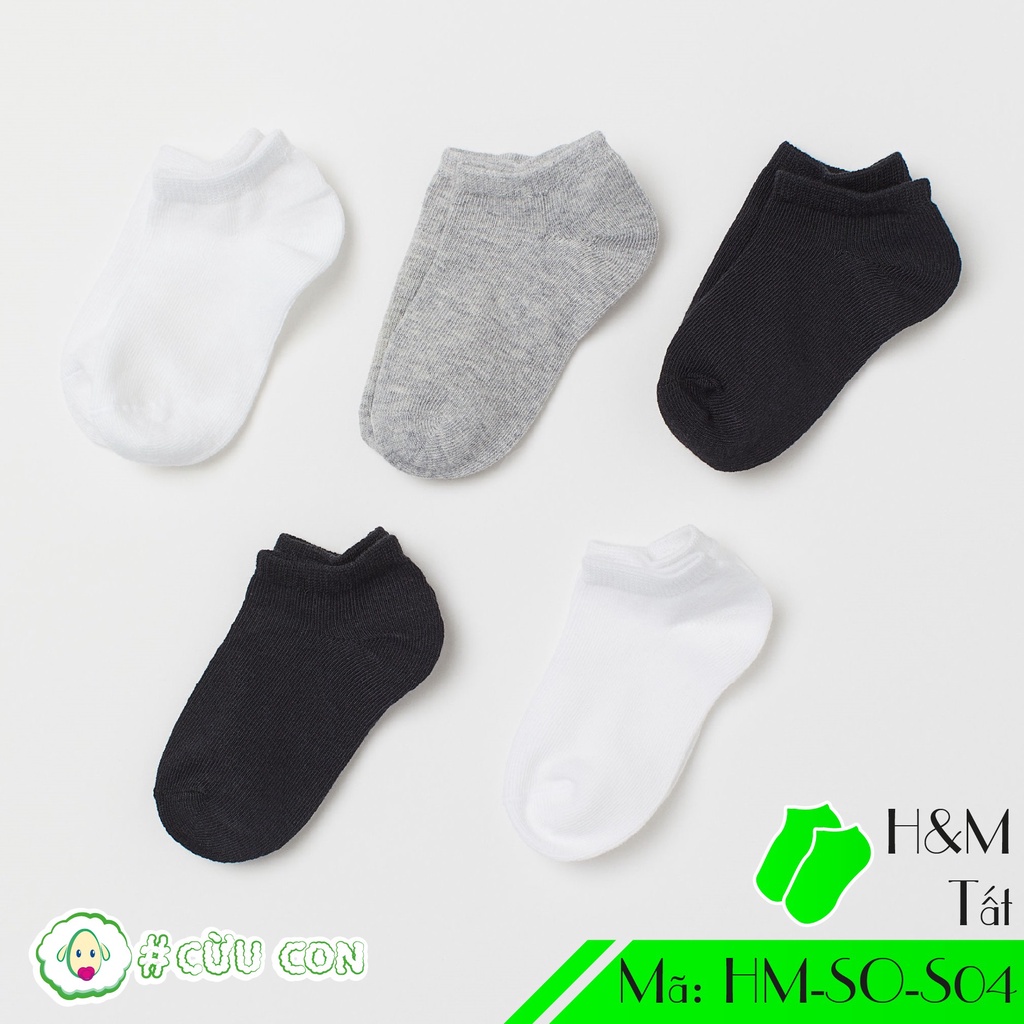 Set tất sơ sinh ngắn H&M UK Auth - S04