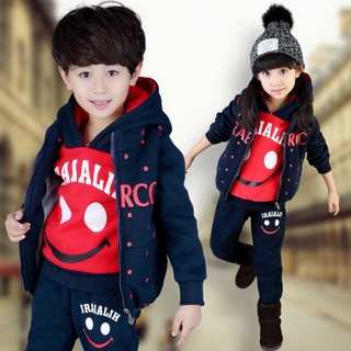Set Đồ 4 Món Lót Nhung Dày Dặn Thời Trang Thu Đông Cho Bé 6-7 - 8-9 - 10-11 Tuổi