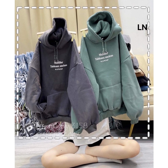 Áo hoodie nỉ cotton mobiler LN12