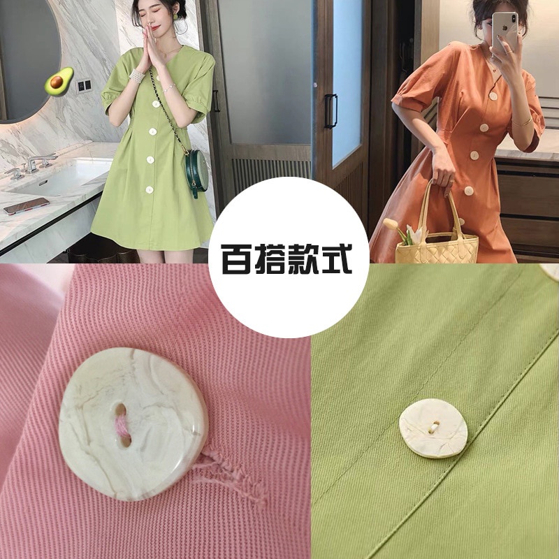 Set 10 cúc áo nhựa nhiều màu sắc dùng để trang trí đồ thủ công