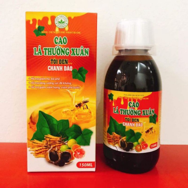 cao lá thường xuân tỏi đen chanh đào