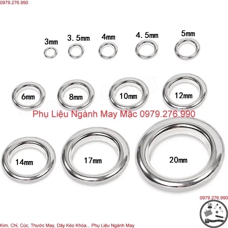 Khoen ô rê 8mm- khoen mắt cáo 8mm