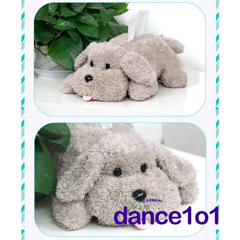 Hộp đựng khăn giấy hình chú chó nhồi bông đáng yêu