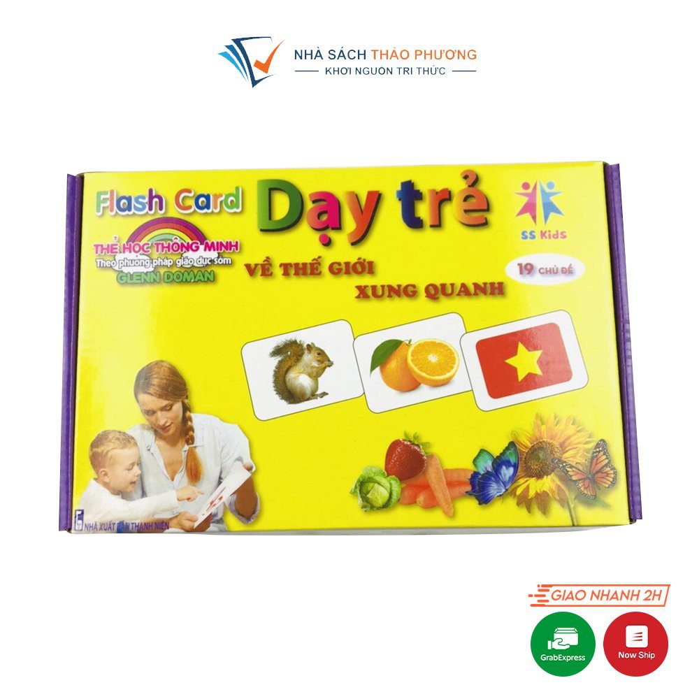 Bộ thẻ Flashcard Việt Hà song ngữ Việt Anh chủ đề Dạy trẻ về thế giới xung quanh 19 chủ đề (phương pháp Glenn Doman)