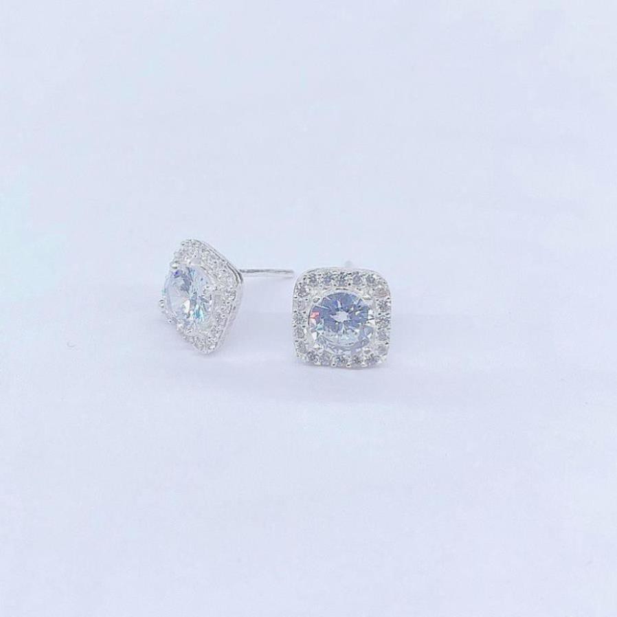 Bông tai nữ cá tính , hình dáng vuông , sự vân bằng giữa vẻ đẹp và sự sang trọng , shop freeship đơn hàng 50ka