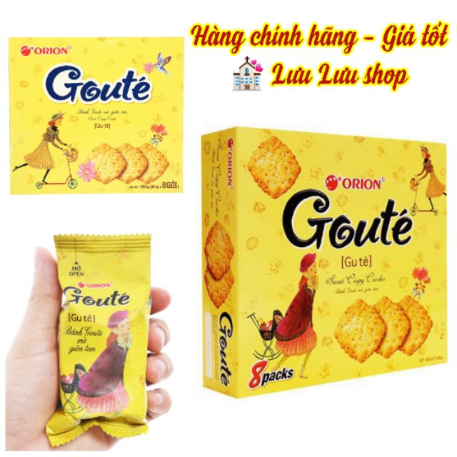 Bánh Goute vị mè / hạt hộp 316gr * 8 gói / hộp