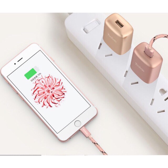 Cốc sạc củ sạc 1 cổng USB  5v/2,1A dùng cho điện thoại, máy tính bảng, sạc dự phòng... YOOBAO 721