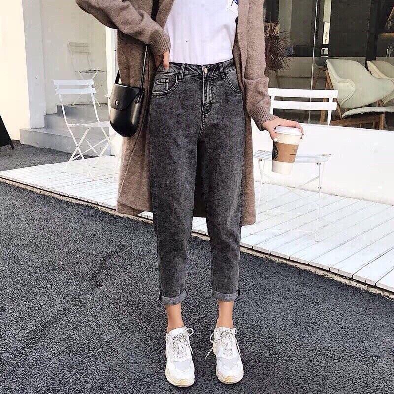 Quần Jean Nữ Cá Tính BAGGY XÁM Siêu Chất VIET FASHION PPBXM/2