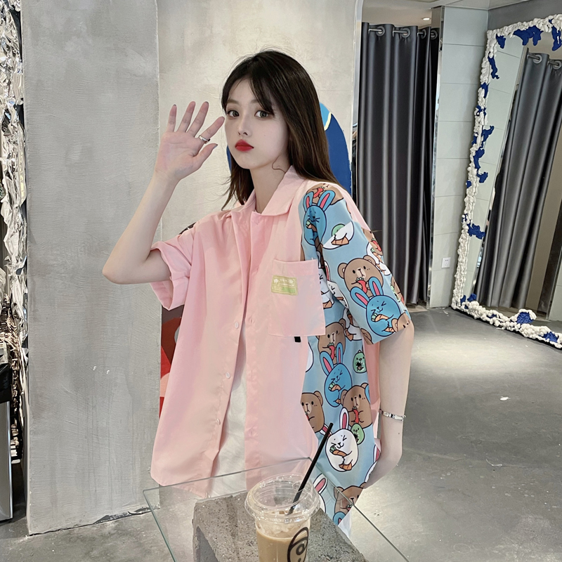 Áo sơ mi tay ngắn thời trang dành cho nữ