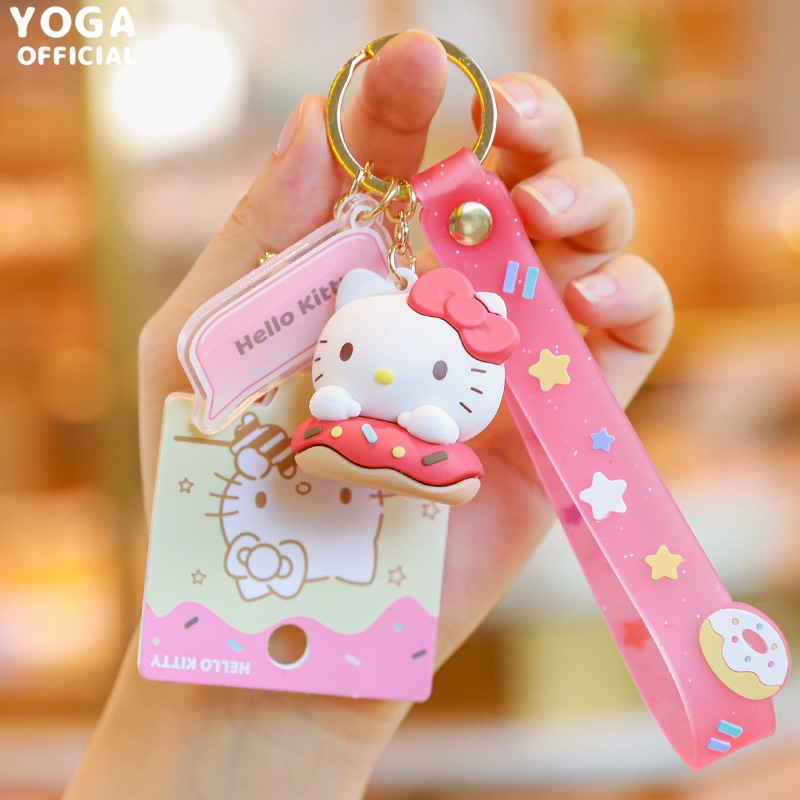 Móc Khóa Hình Nhân Vật Sanrio Hello Kitty Kuromi Xinh Xắn 20cm